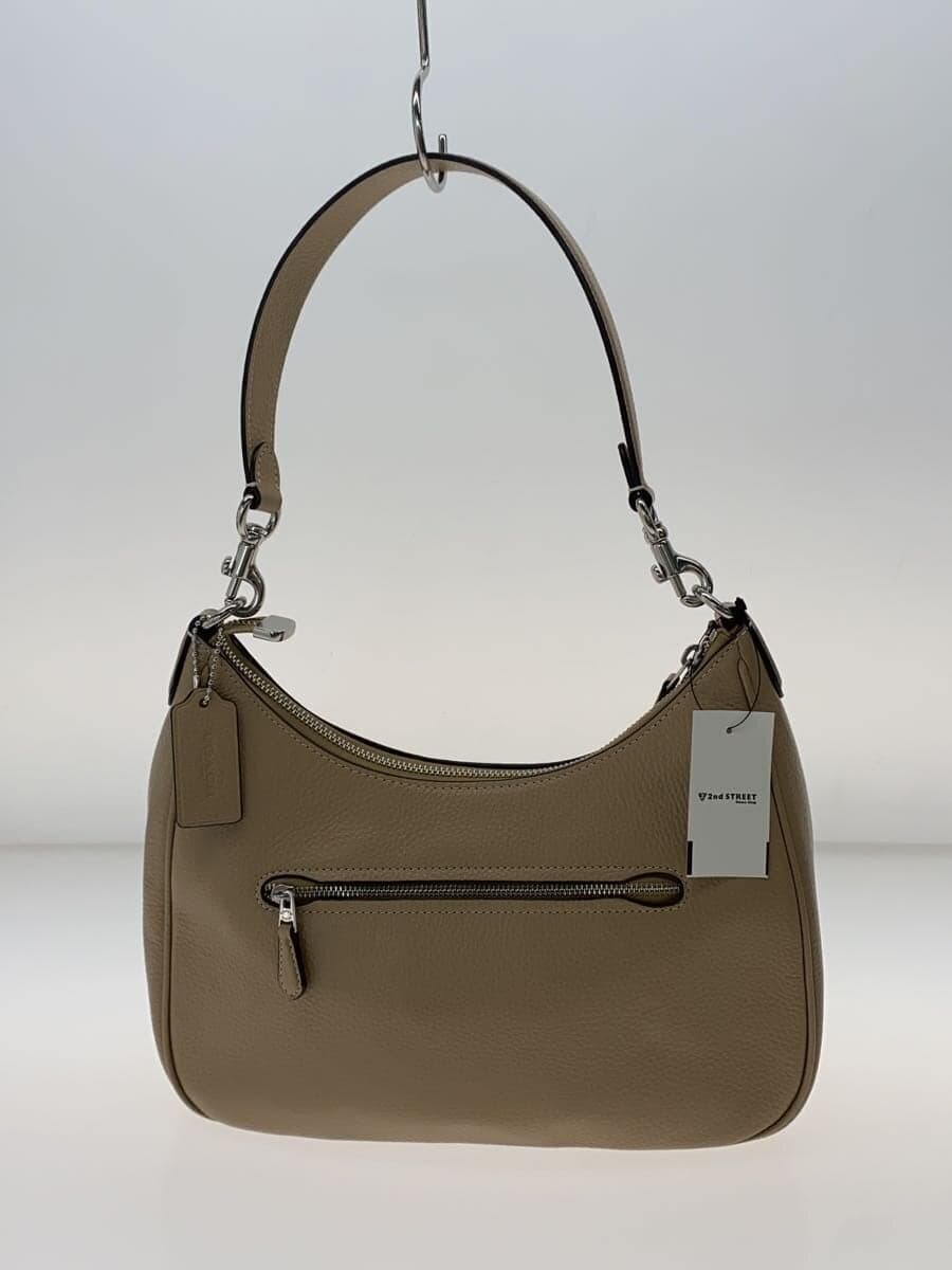 COACH Shoulder Bag Leather BEG CJ517 3
