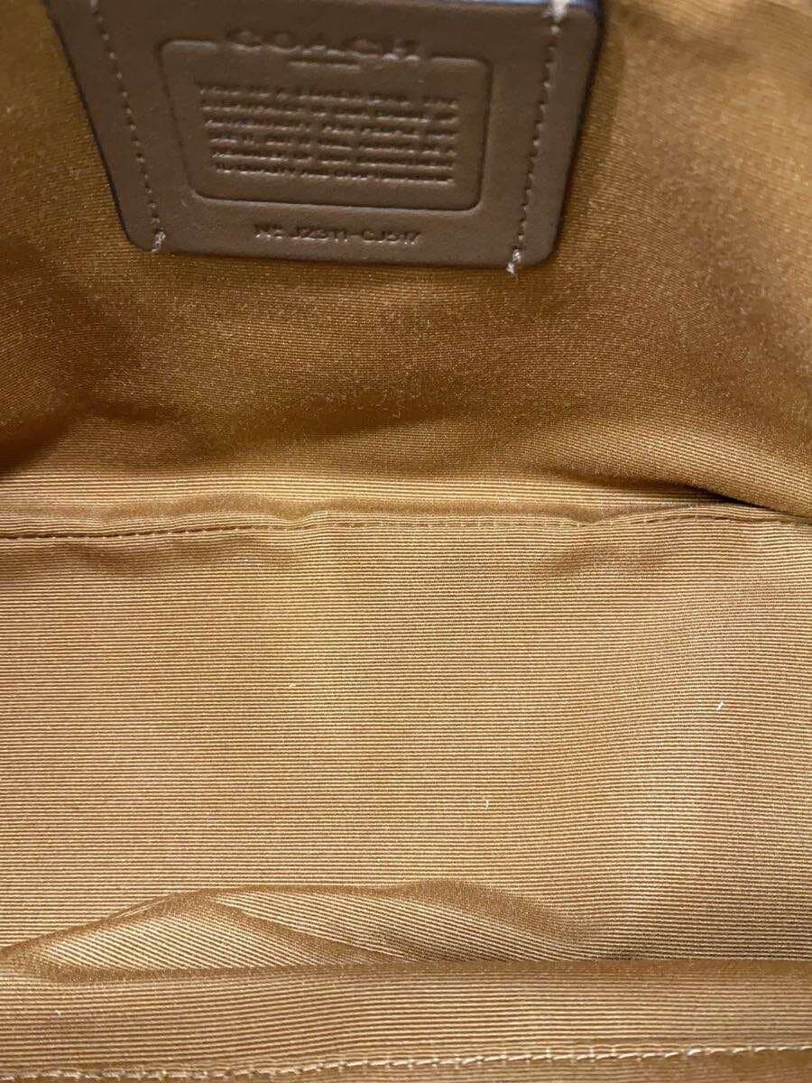 COACH Shoulder Bag Leather BEG CJ517 6