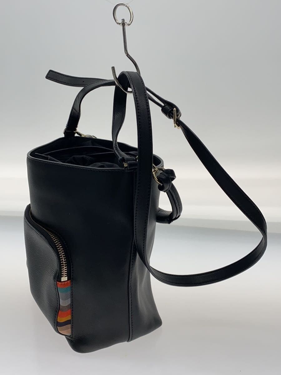 Paul Smith backpack leather black plain APW392 2