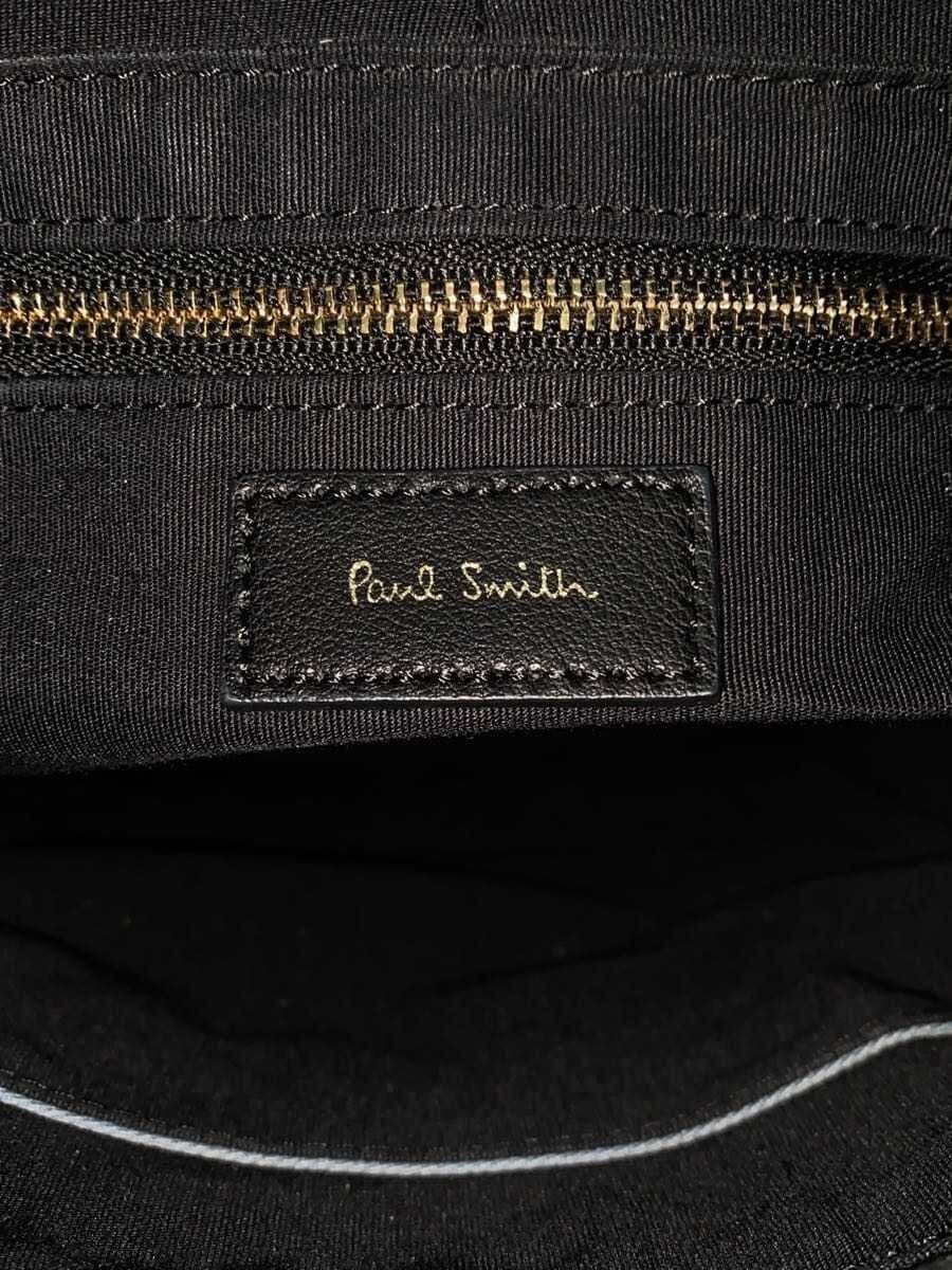 Paul Smith backpack leather black plain APW392 6