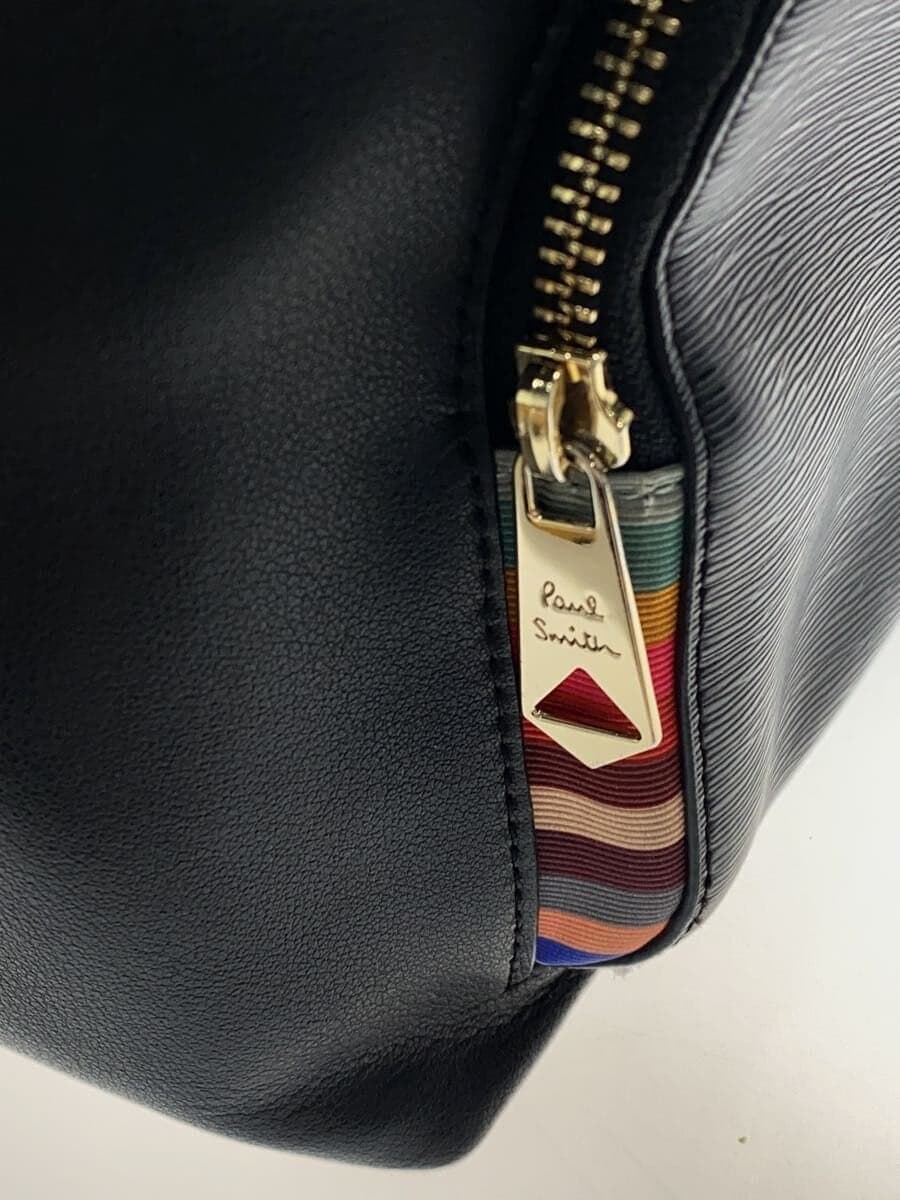 Paul Smith backpack leather black plain APW392 7