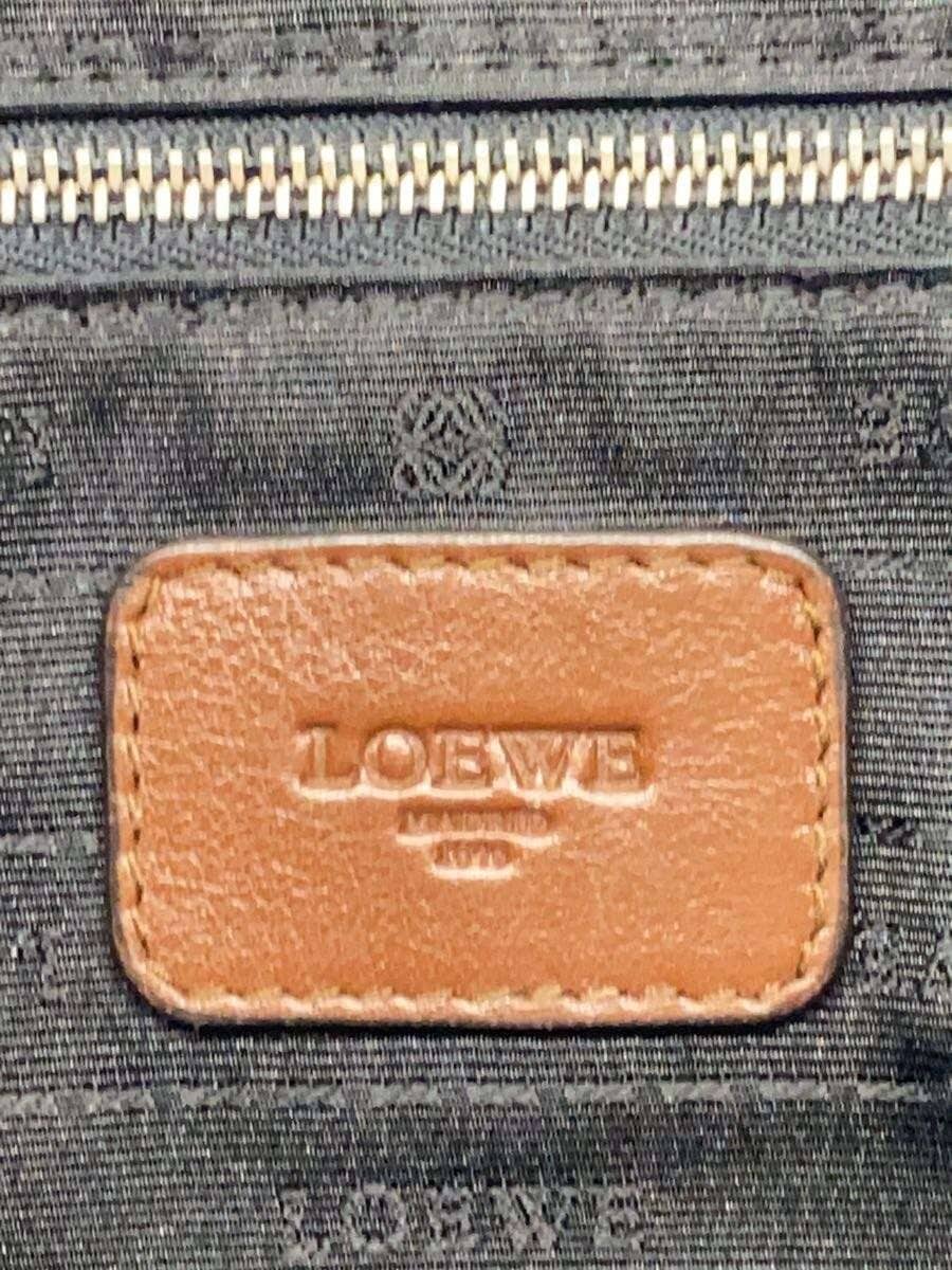 LOEWE Shoulder Bag Leather BRW Solid Color 061104 5