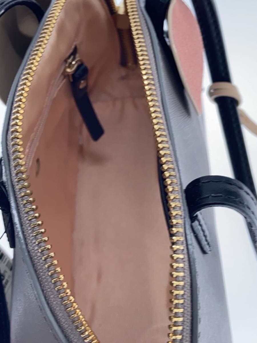 kate spade new york Handbag Leather GRY 6