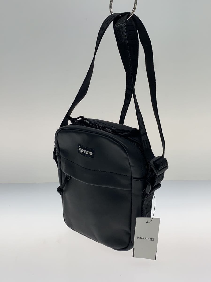 Supreme Shoulder Bag Leather Black 2