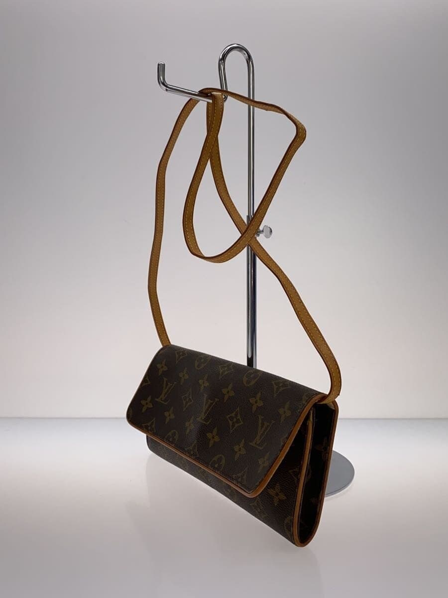 LOUIS VUITTON Pochette Twin GM_Monogram Canvas PVC BRW 2