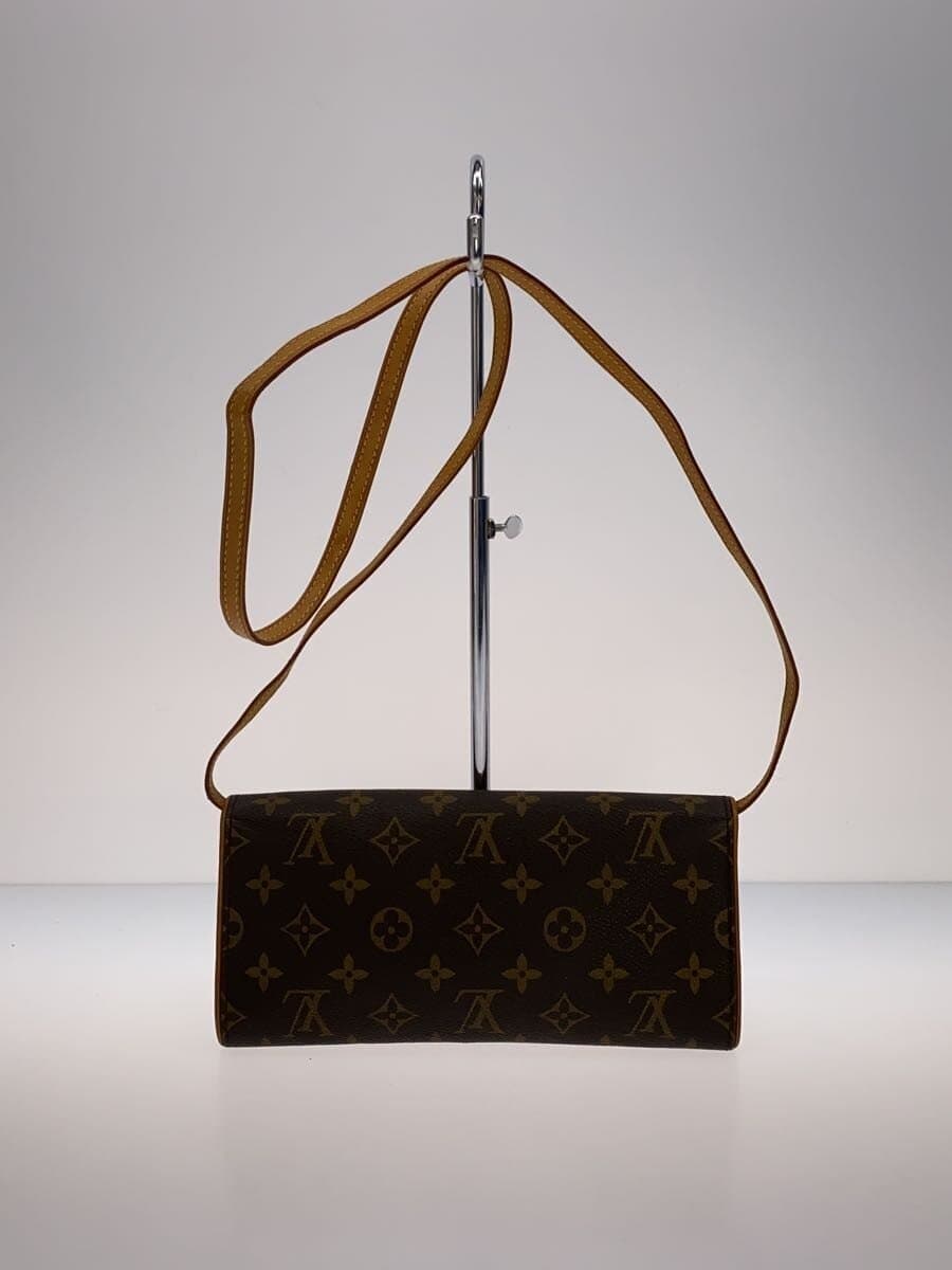 LOUIS VUITTON Pochette Twin GM_Monogram Canvas PVC BRW 3