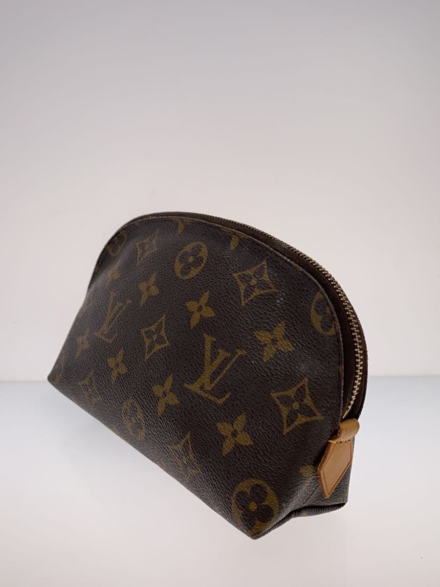LOUIS VUITTON Pochette Cosmetic PM_Monogram Canvas PVC BRW 2
