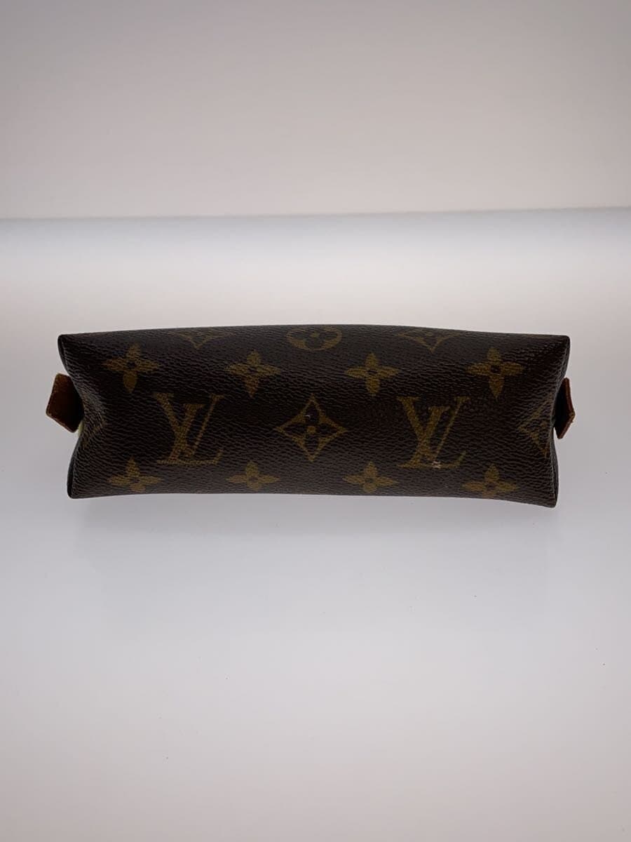 LOUIS VUITTON Pochette Cosmetic PM_Monogram Canvas PVC BRW 4