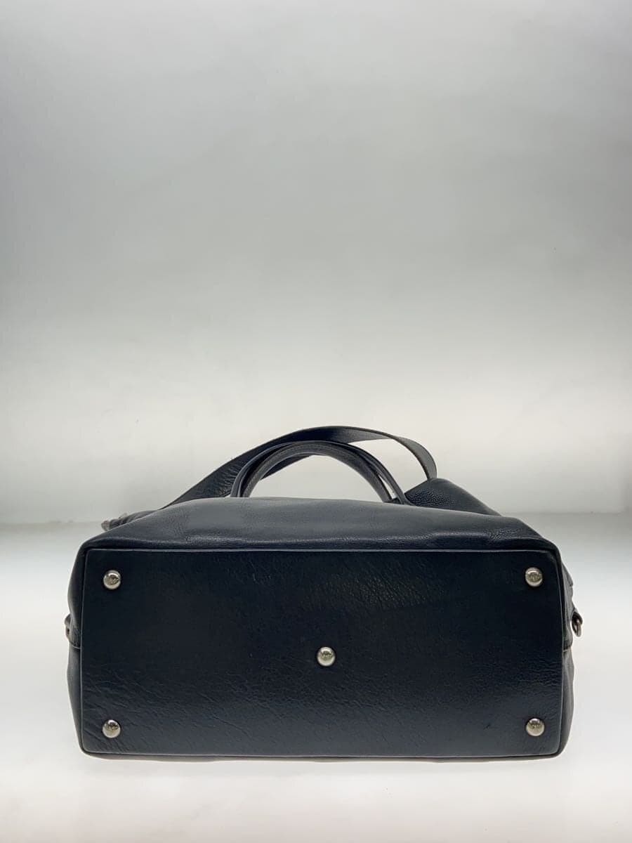 Ackermann tote bag leather black plain 4