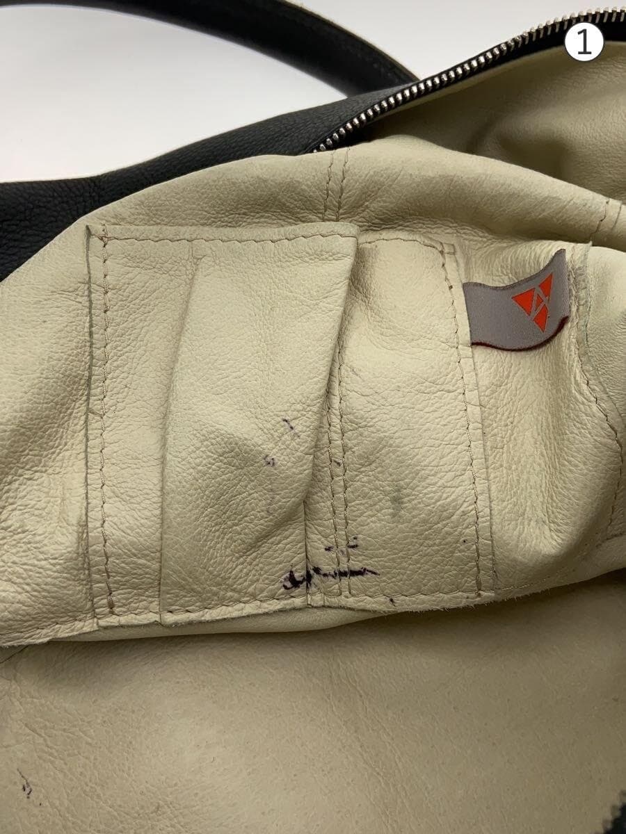 Ackermann tote bag leather black plain 7