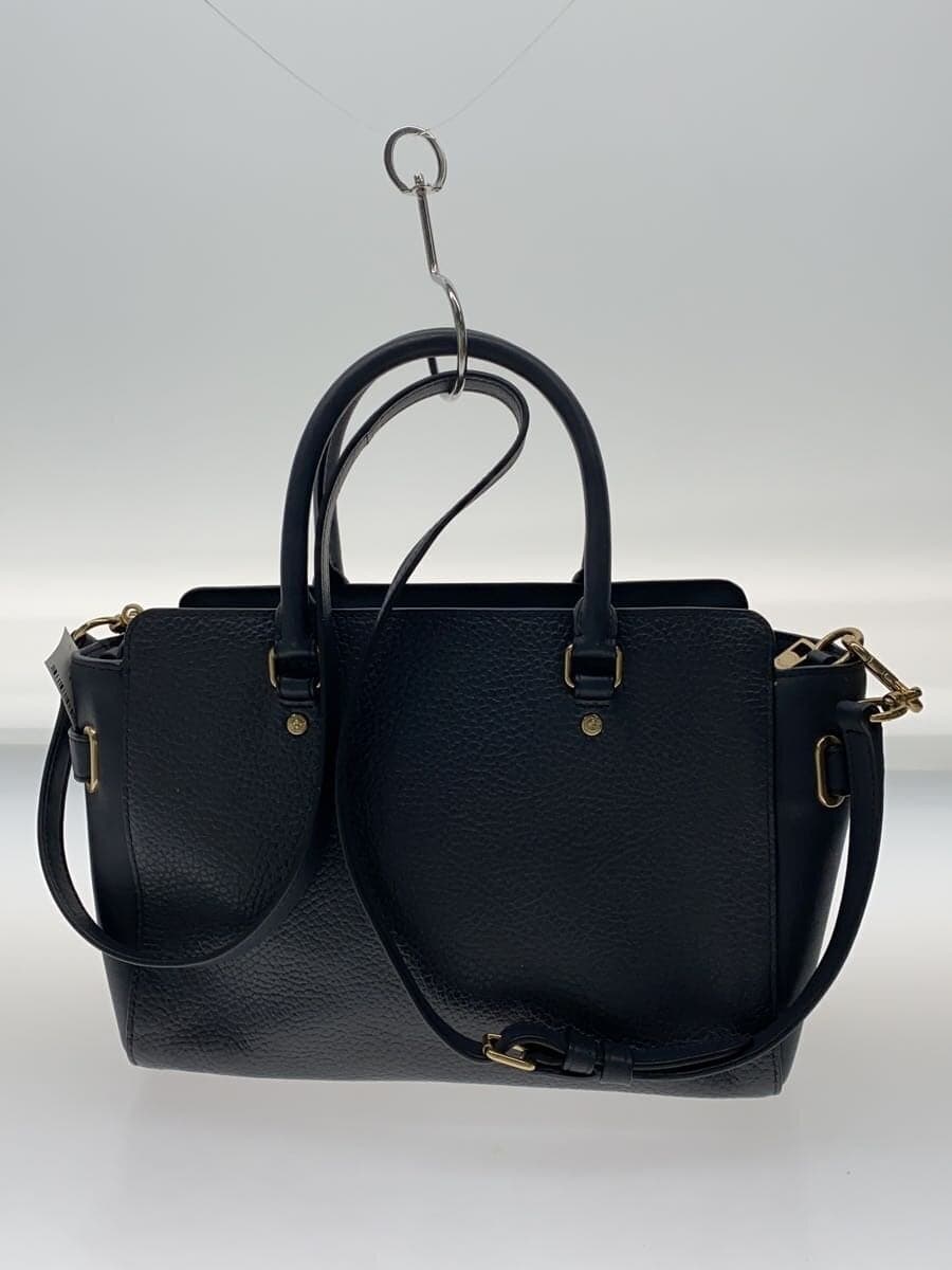 COACH Handbag_All Leather Leather Navy F55665 3