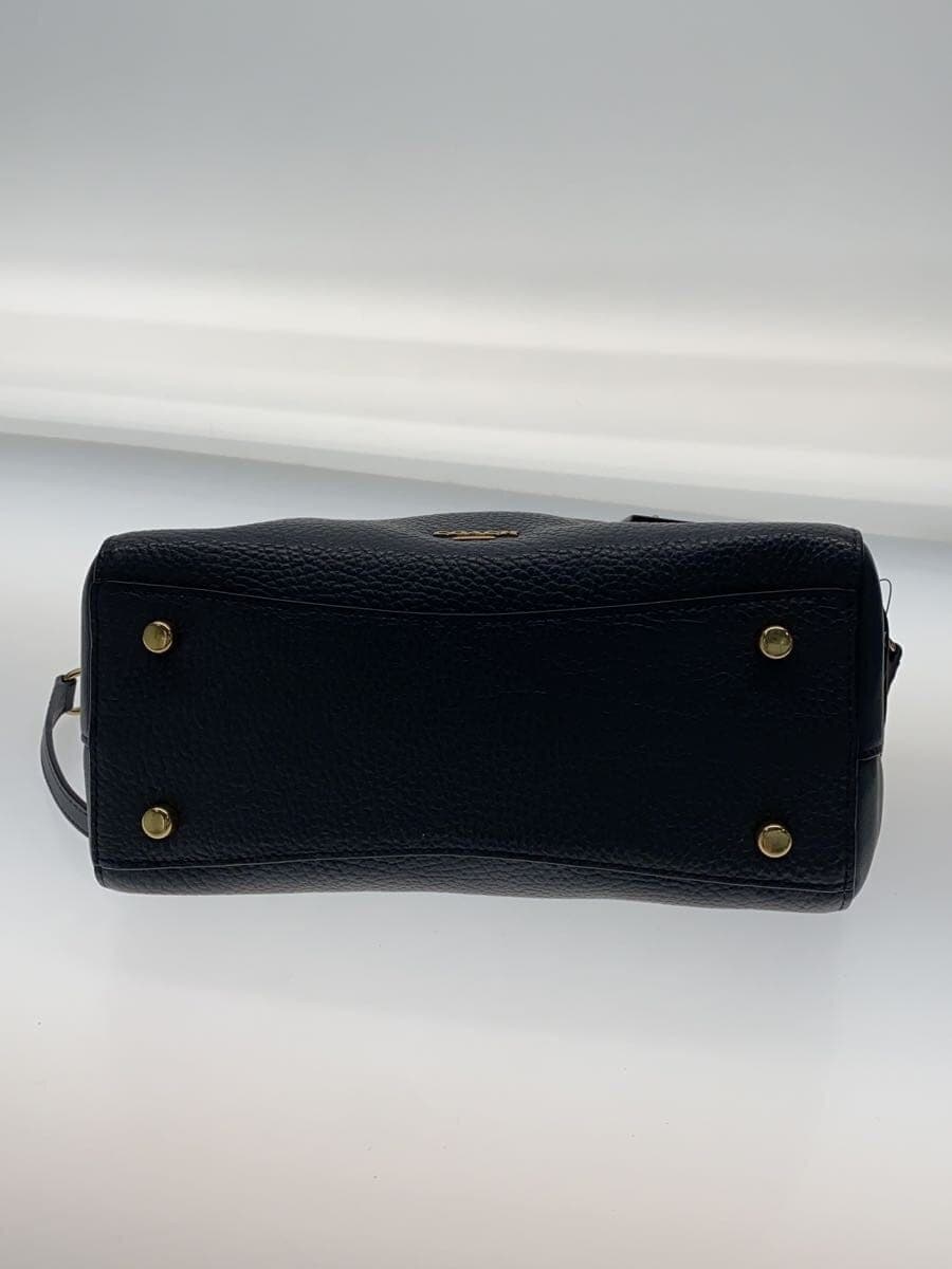 COACH Handbag_All Leather Leather Navy F55665 4