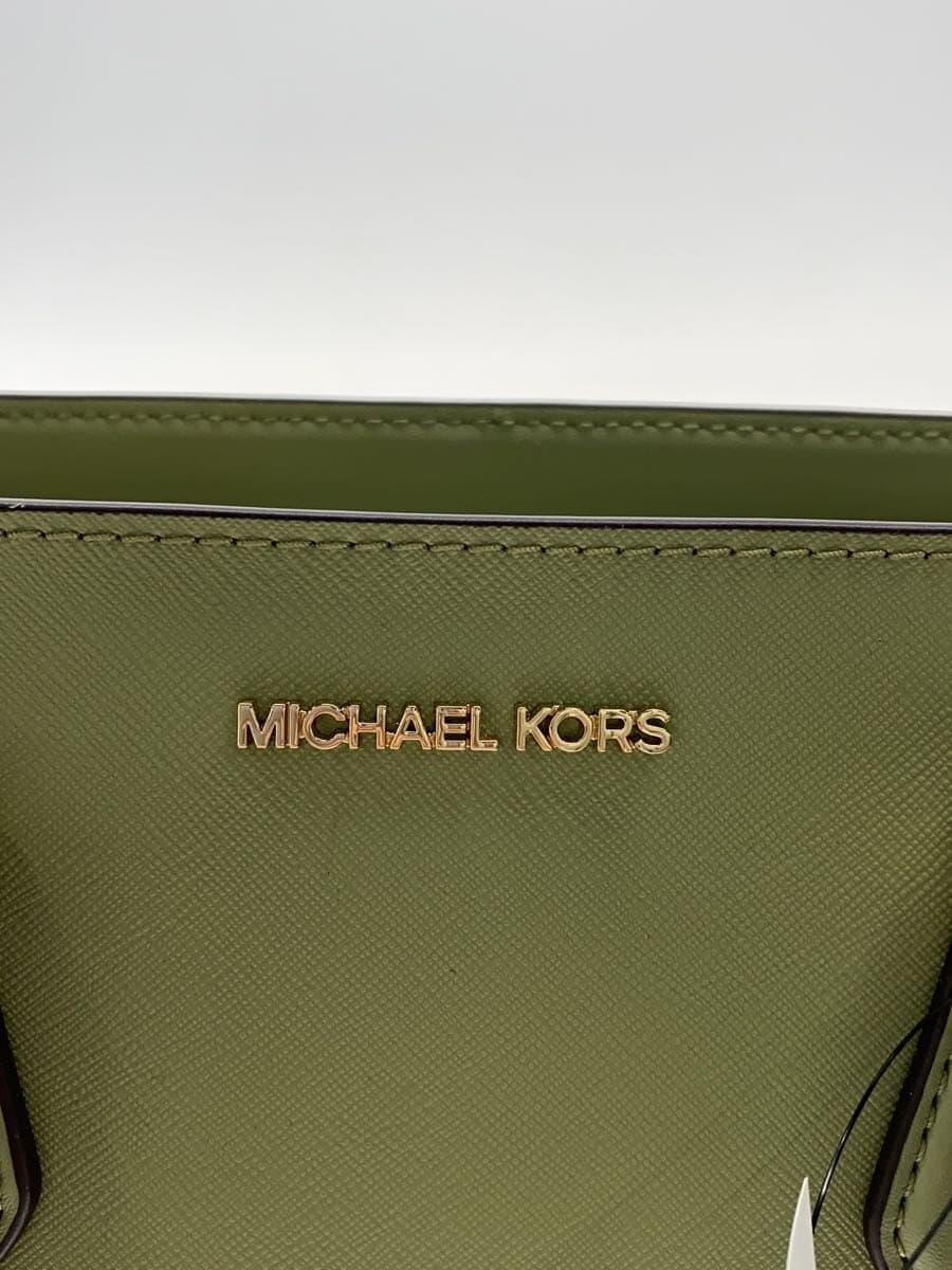 MICHAEL KORS Tote Bag Leather GRN OA-2209 5