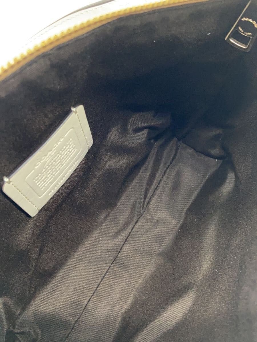 COACH Shoulder Bag Canvas BEG F57830 6