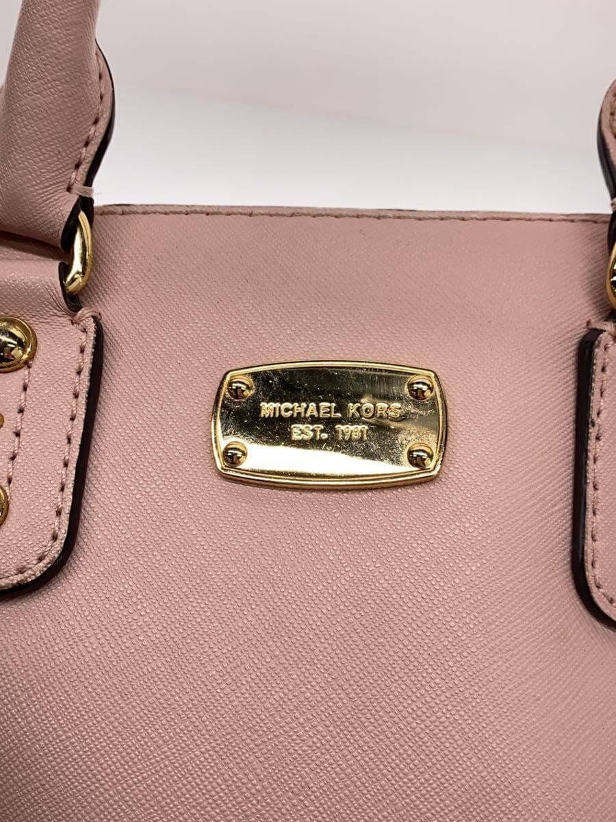 MICHAEL KORS Shoulder Bag Leather PNK Solid OB-1602 5