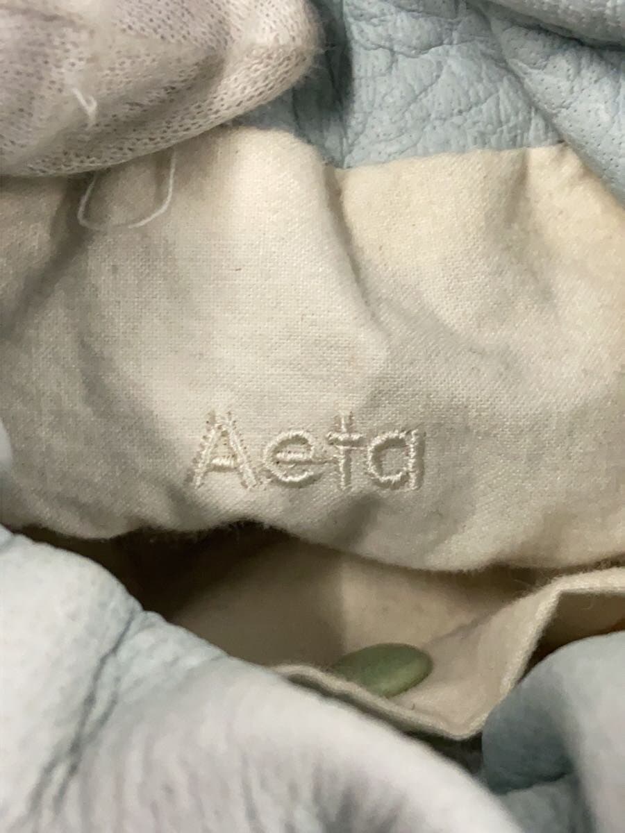 Aeta Shoulder Bag Leather BLU Solid 5