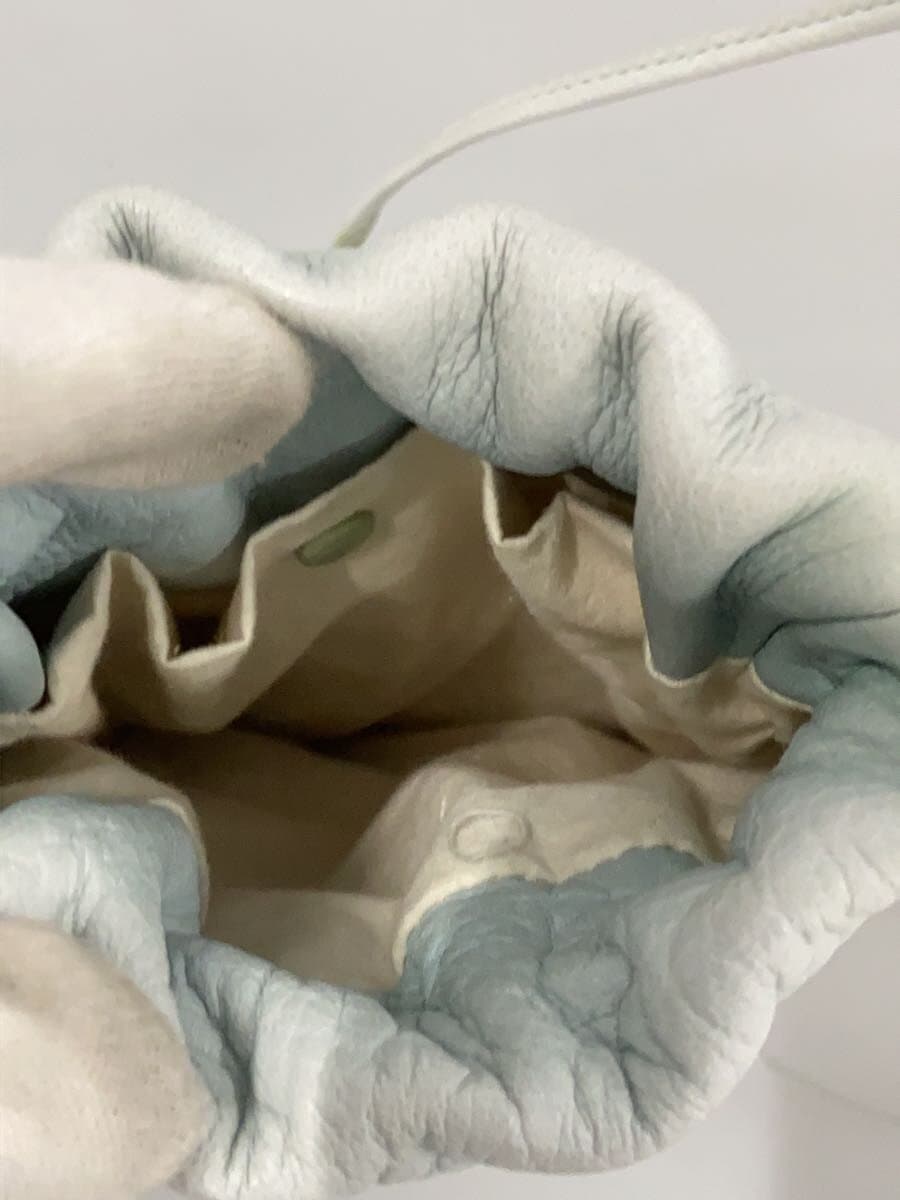 Aeta Shoulder Bag Leather BLU Solid 6