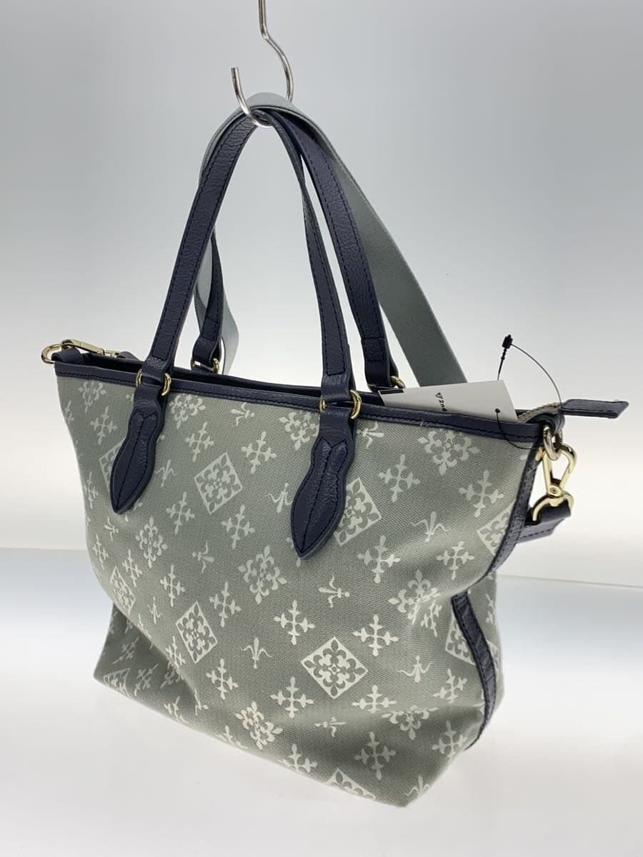 russet Tote Bag GRY All Over Pattern 2