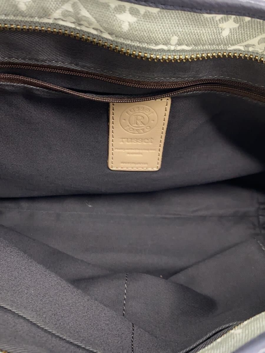 russet Tote Bag GRY All Over Pattern 6