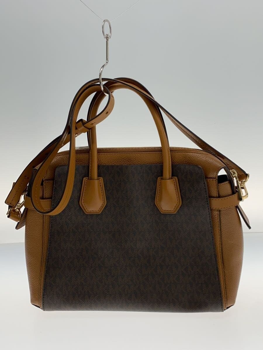 MICHAEL KORS Handbag Leather BRW All Over Pattern 30S9GM9S2B 3