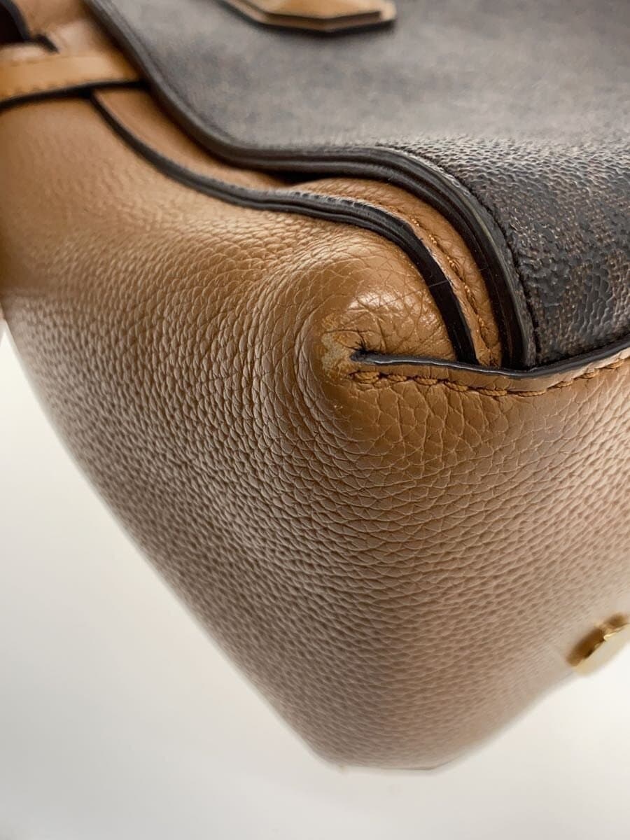 MICHAEL KORS Handbag Leather BRW All Over Pattern 30S9GM9S2B 7