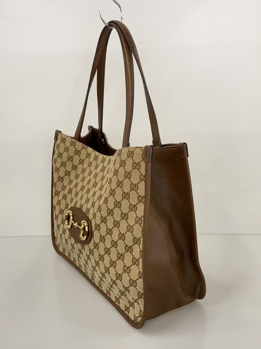 GUCCI Tote Bag Canvas BRW All Over Pattern 623694 2