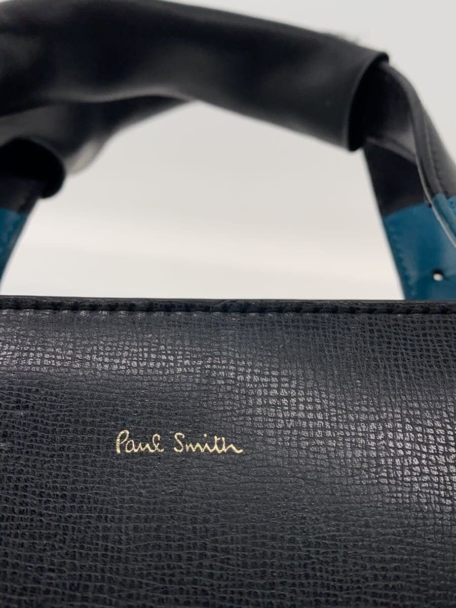 Paul Smith Tote Bag Leather BLK 5