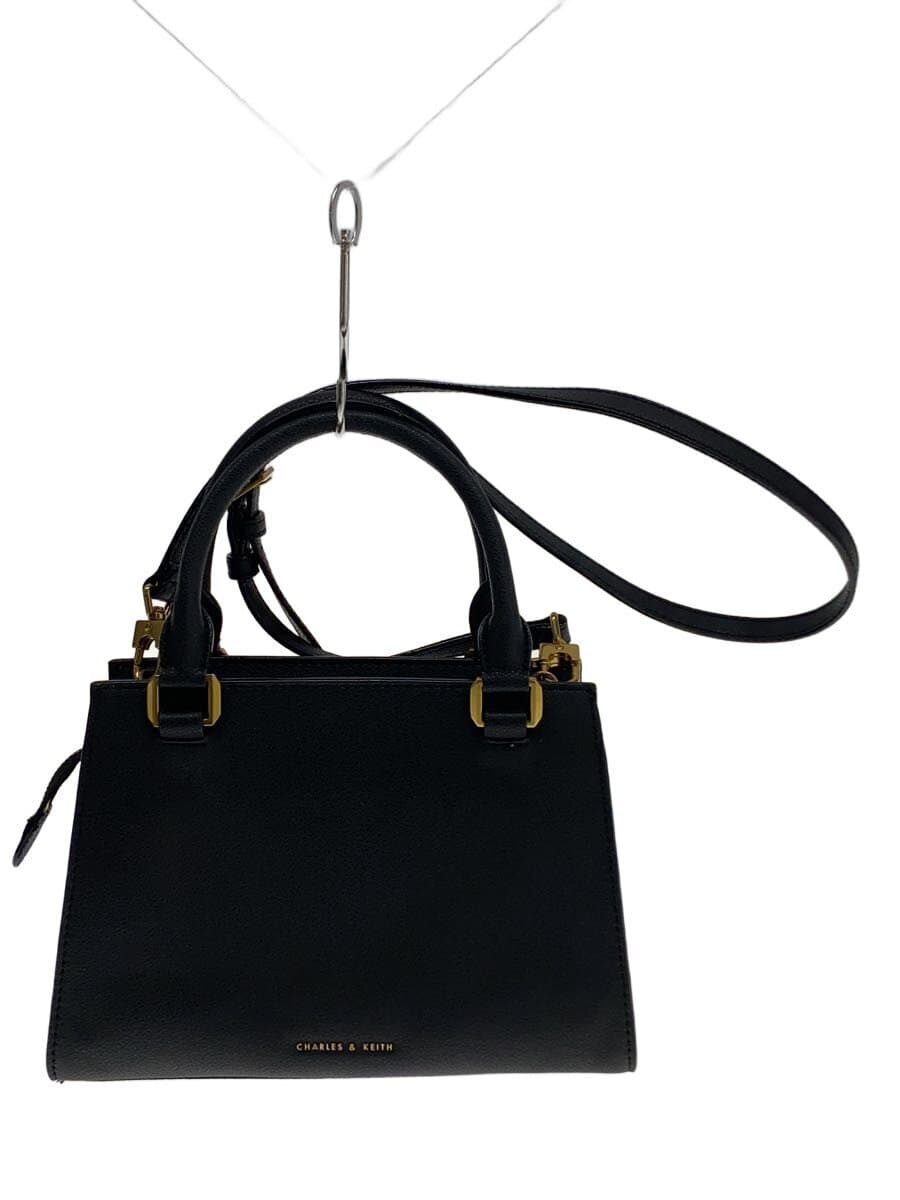 CHARLES&KEITH Handbag Leather BLK
