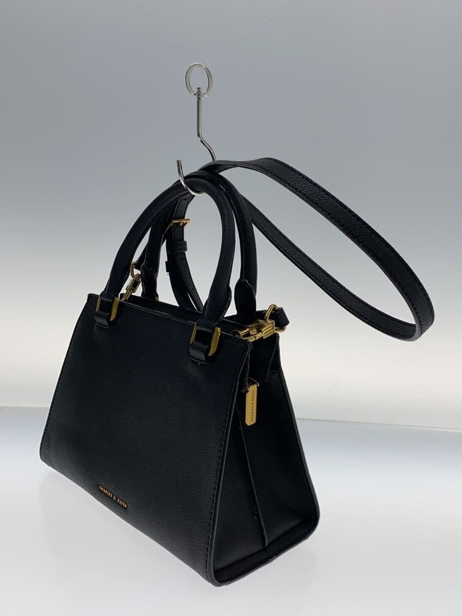 CHARLES&KEITH Handbag Leather BLK 2
