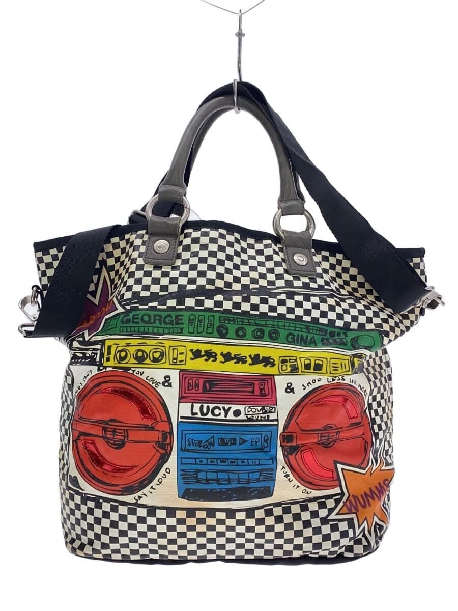 Other Brand george gina&lucy Tote Bag WHT Check