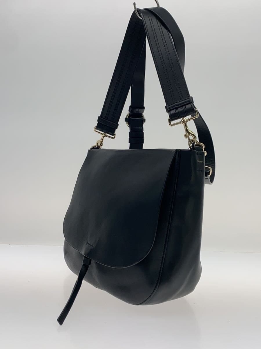 Theory shoulder bag leather BLK 2