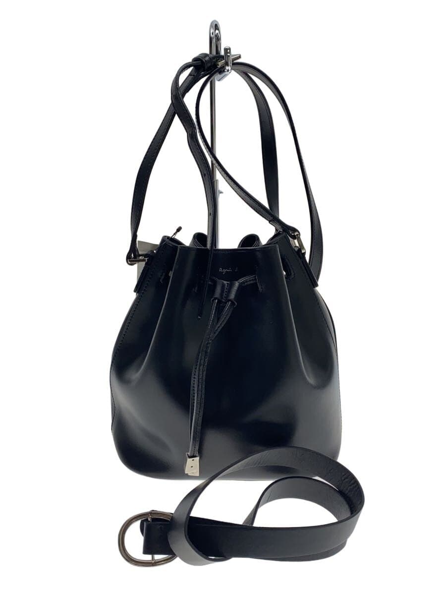 agnes b. Bag Leather Black
