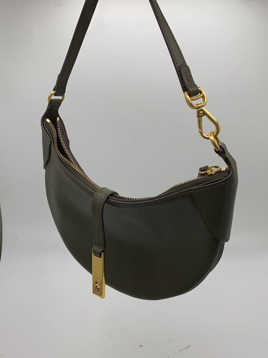 POLO RALPH LAUREN Shoulder Bag Leather KHK 2