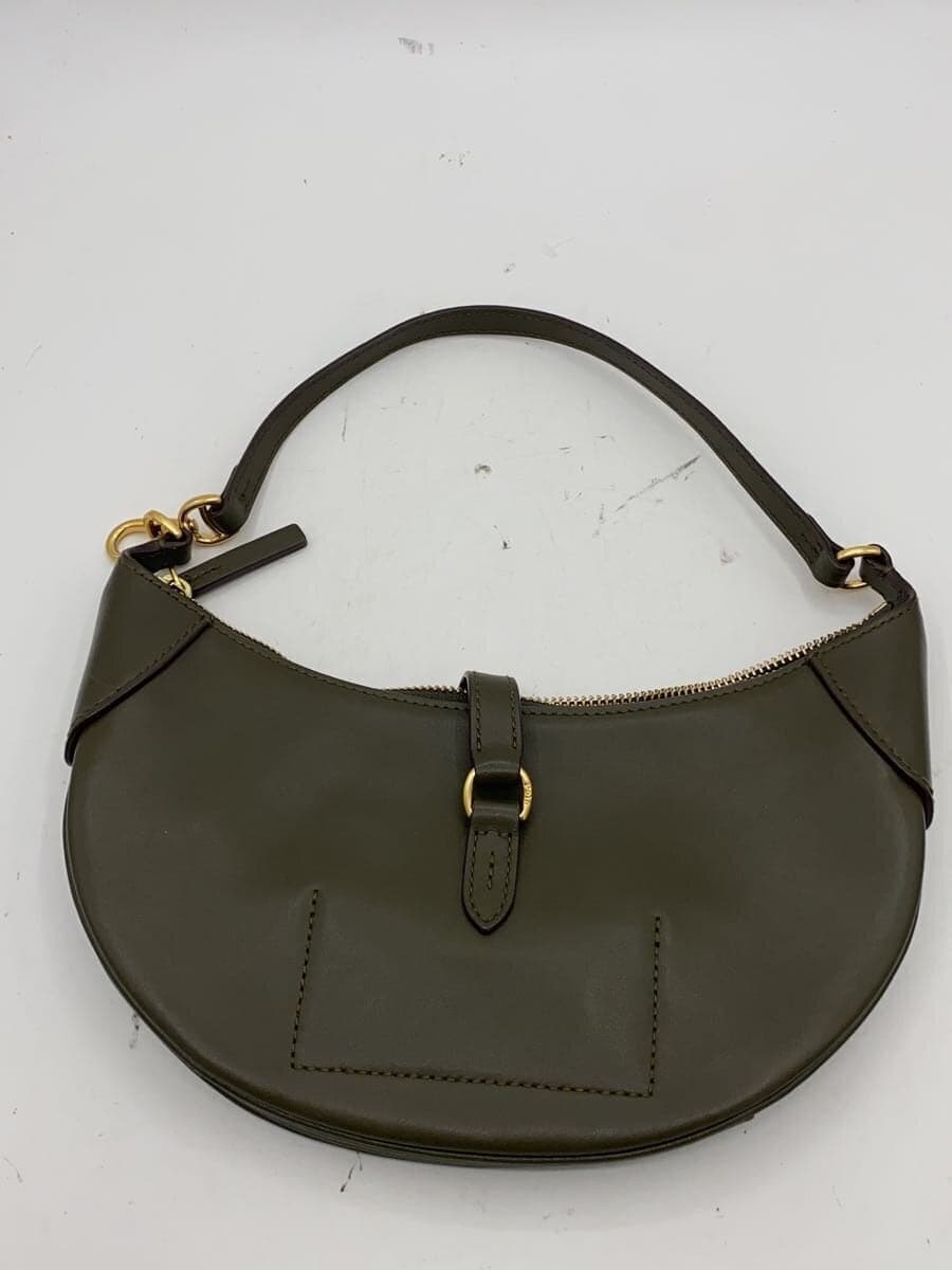 POLO RALPH LAUREN Shoulder Bag Leather KHK 3