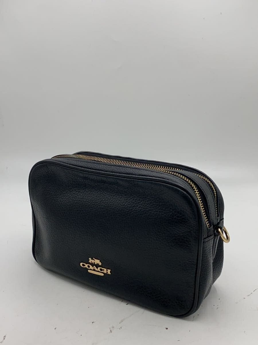 COACH Shoulder Bag Leather BLK Solid f39856 2
