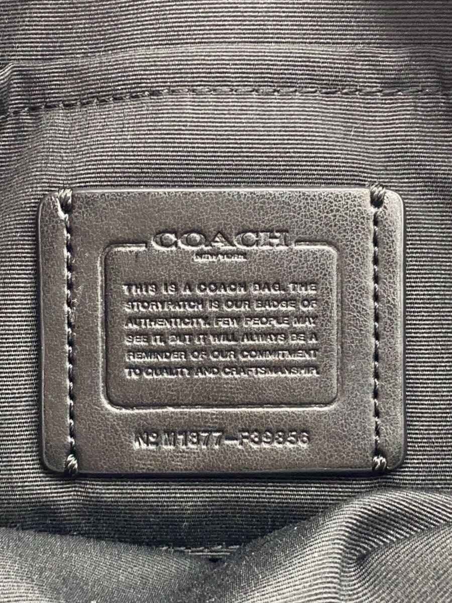 COACH Shoulder Bag Leather BLK Solid f39856 5