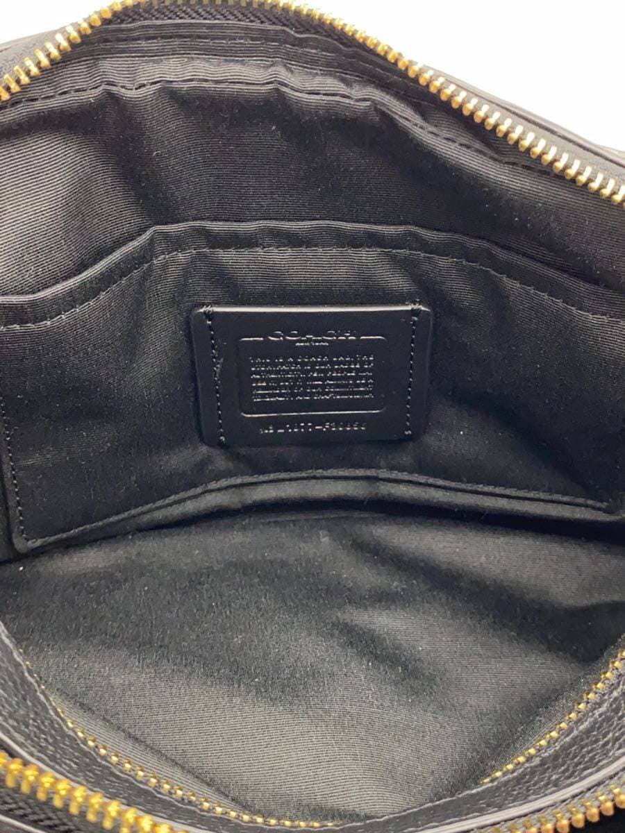 COACH Shoulder Bag Leather BLK Solid f39856 6