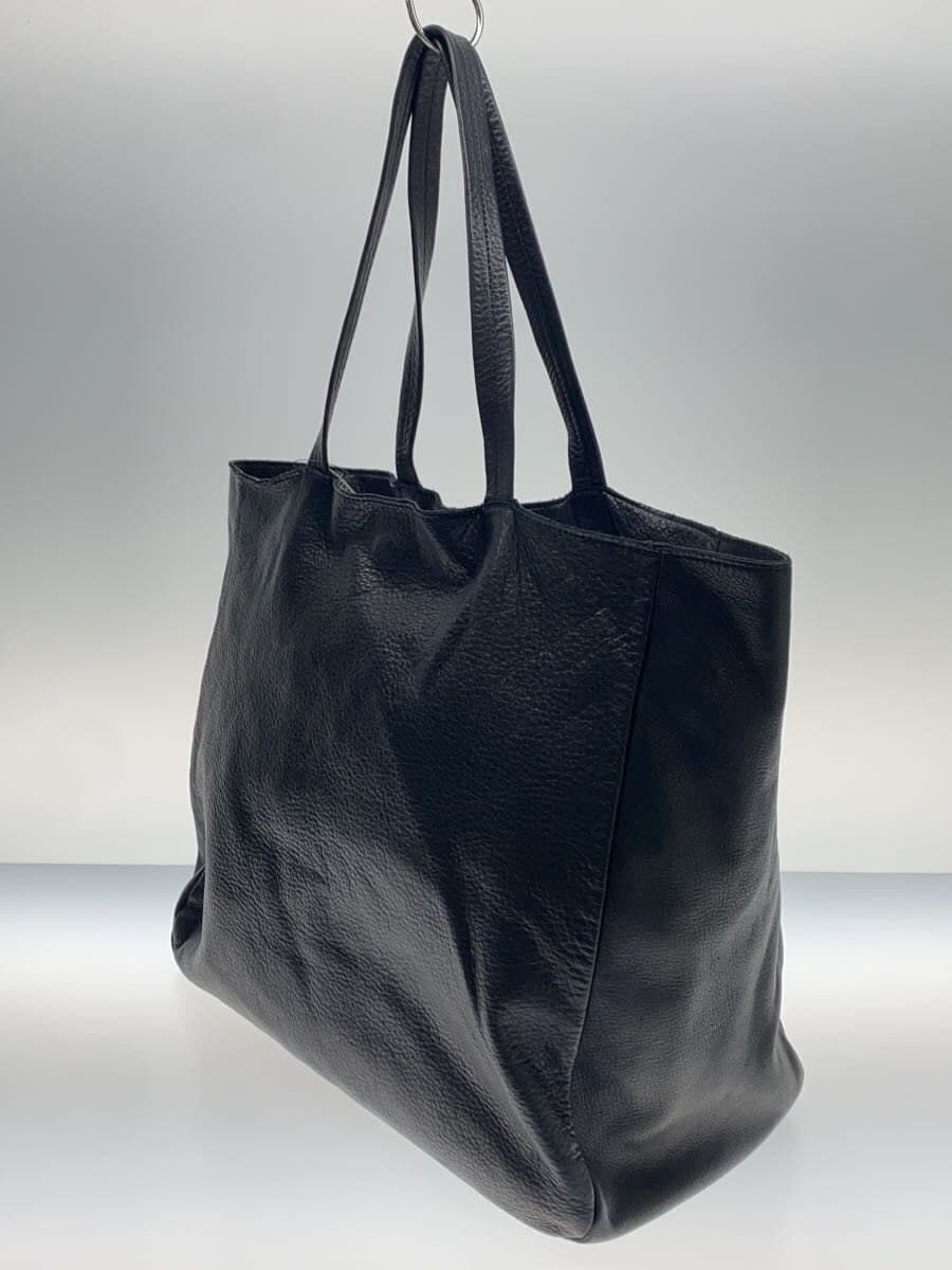 Other Brands: CLASKA Tote Bag Leather Black Solid Color 2