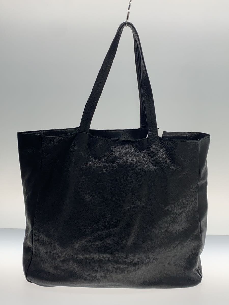 Other Brands: CLASKA Tote Bag Leather Black Solid Color 3