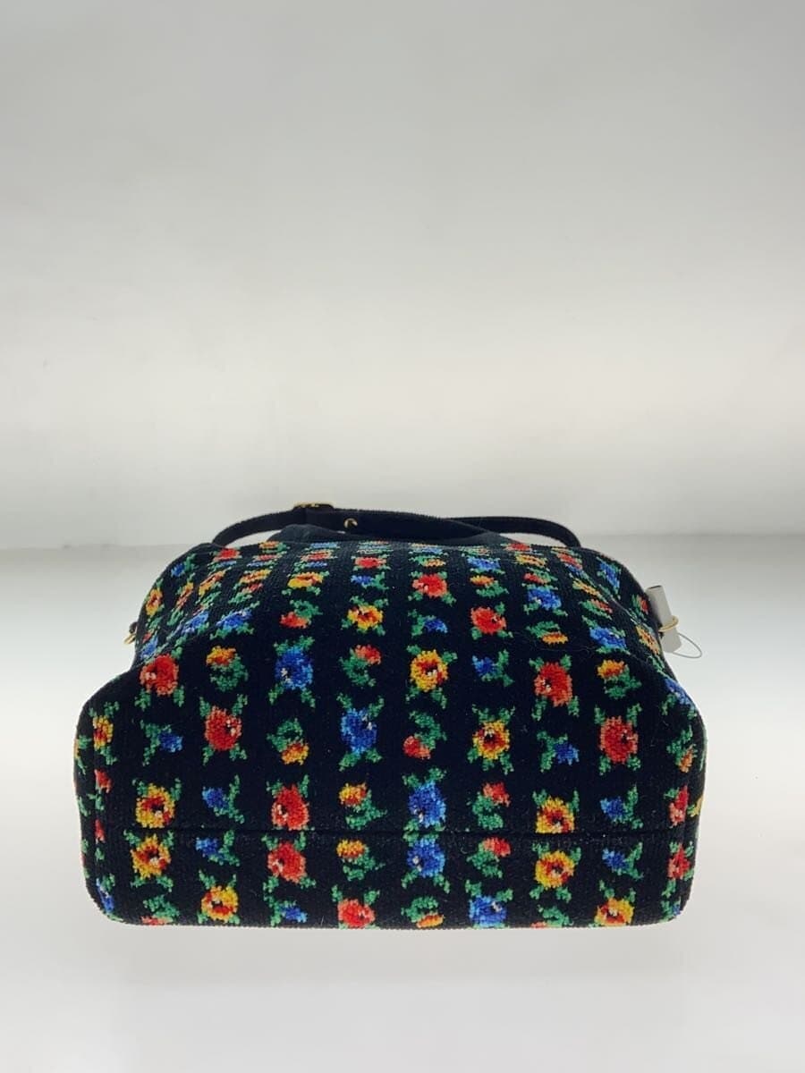 FEILER Shoulder Bag -- BLK Floral Pattern 4