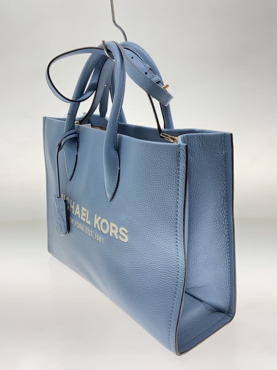 MICHAEL KORS Shoulder Bag Leather Blue CE-2201 2