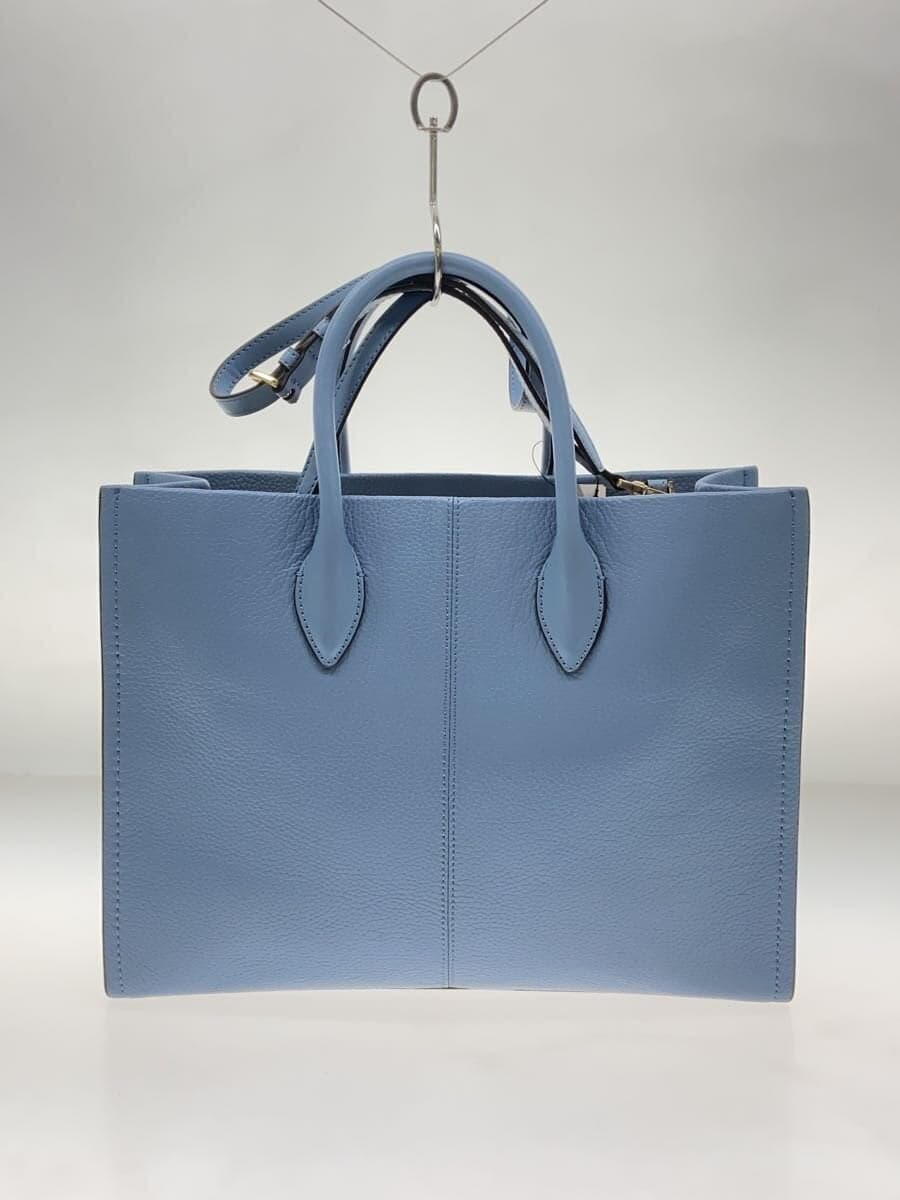 MICHAEL KORS Shoulder Bag Leather Blue CE-2201 3