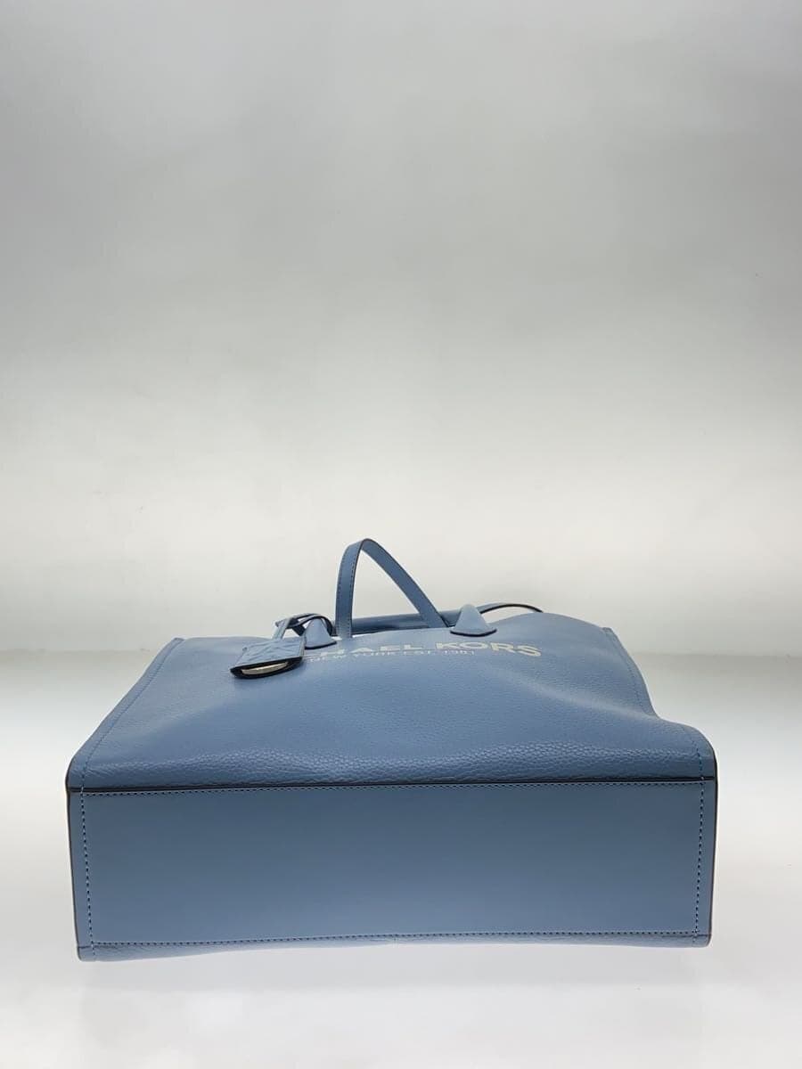 MICHAEL KORS Shoulder Bag Leather Blue CE-2201 4