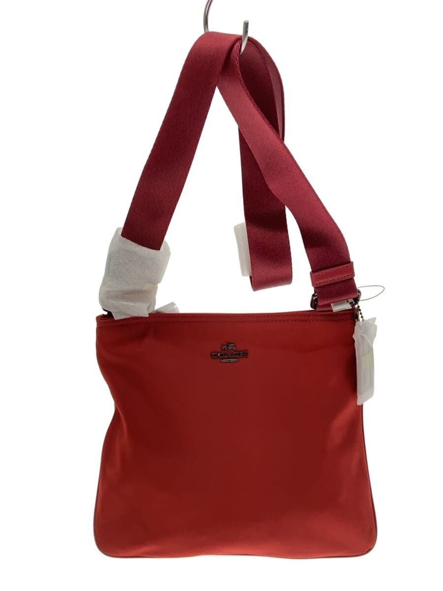 COACH Shoulder Bag Nylon RED F22346