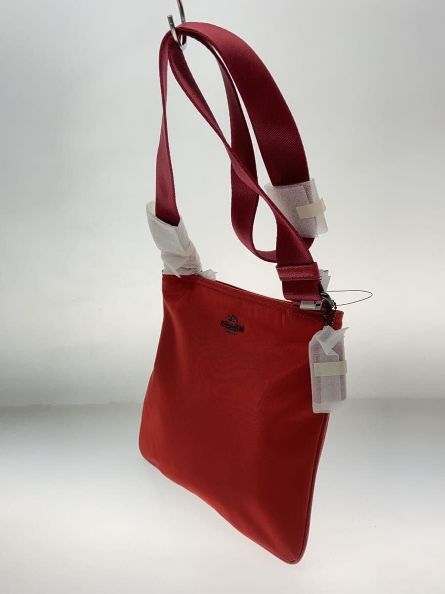 COACH Shoulder Bag Nylon RED F22346 2