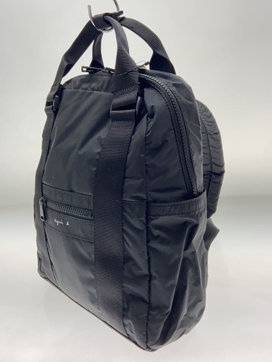 agnes b. backpack -- BLK qat01-05 2