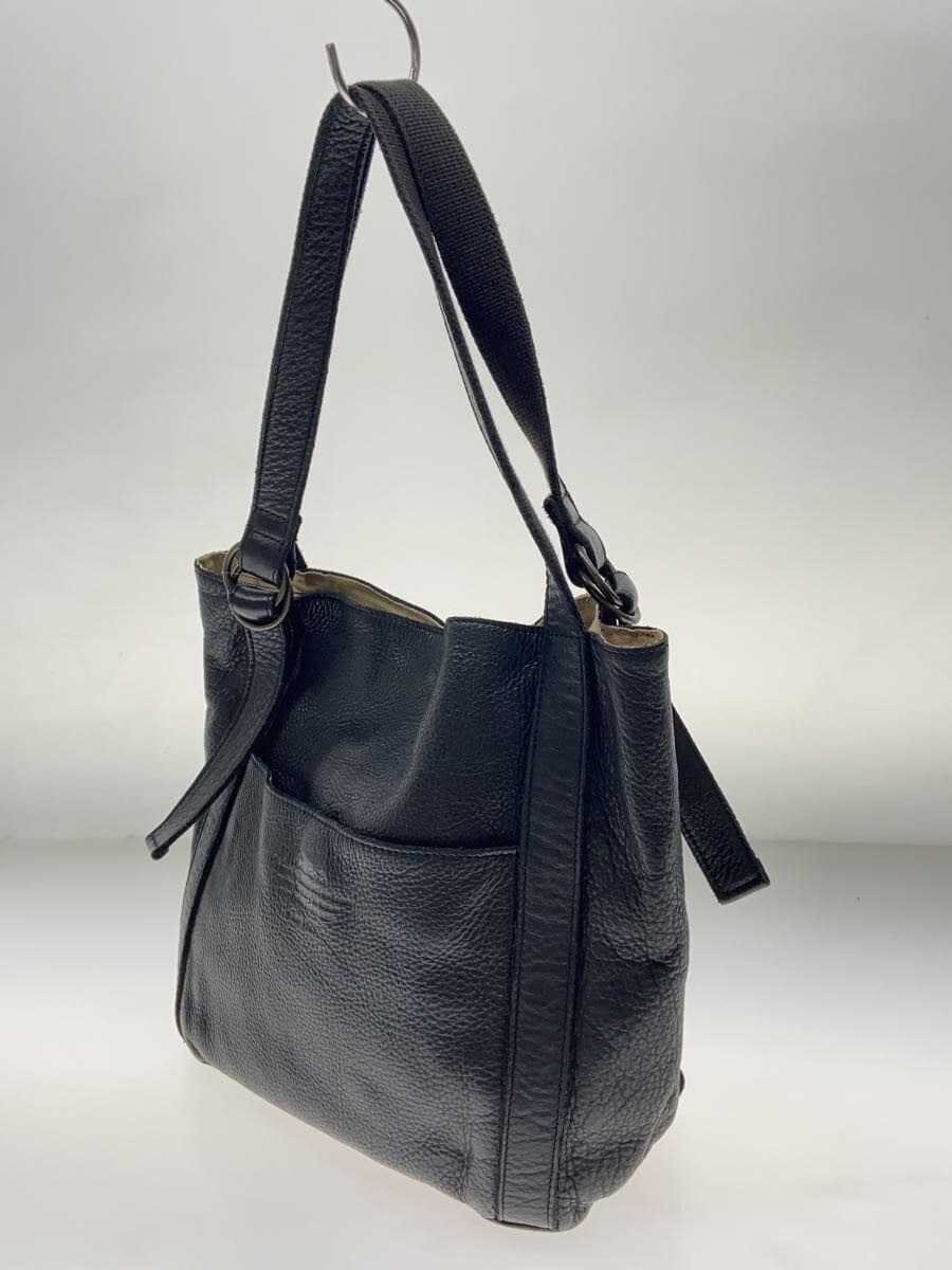 DAKOTA Shoulder Bag Leather BLK Plain 2