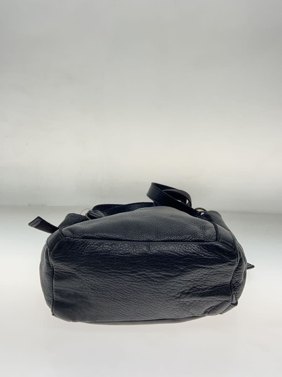 DAKOTA Shoulder Bag Leather BLK Plain 4