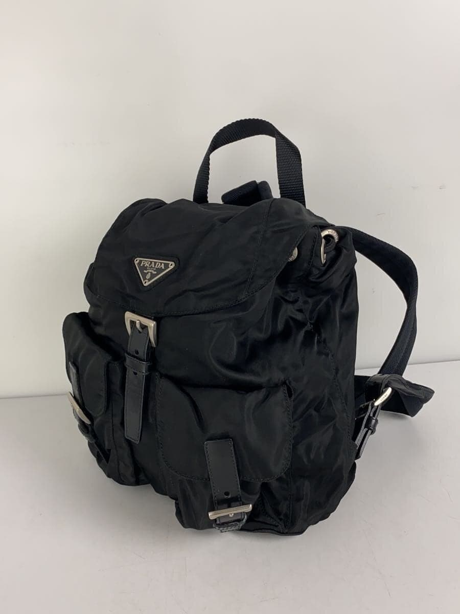PRADA Backpack Nylon Black 2