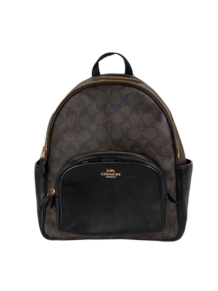 COACH Backpack PVC Brown All Over Pattern 5671